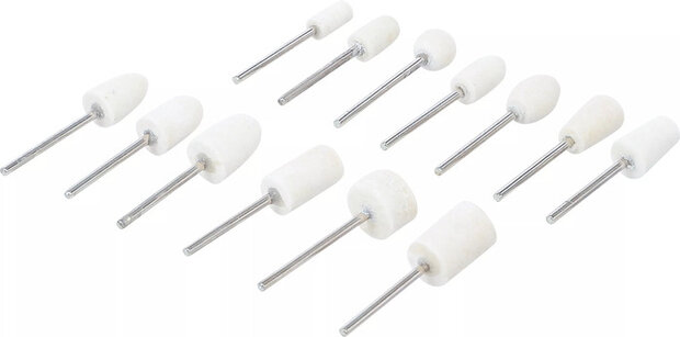 Assortiment de tetes de polissage 13 pieces