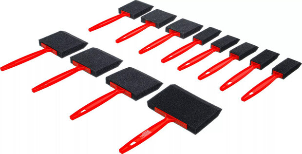 Jeu de pinceaux en mousse / eponge 12 pcs