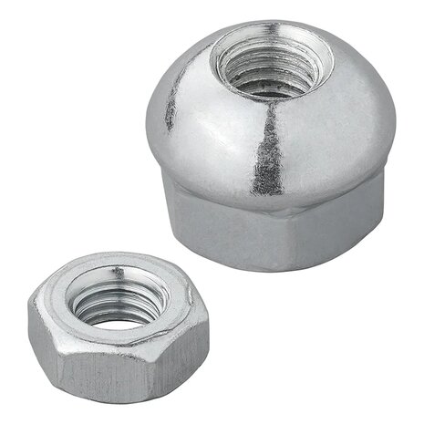 Ecrou spherique et contre-ecrou M8 en 2 parties pour cable de frein
