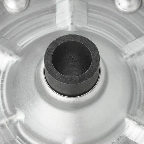 Bande de roue jockey avec grande jante metallique et pneu en caoutchouc 220 x 65 mm, 500 kg