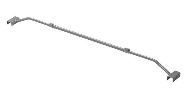 Arceau en metal extensible 100-155 cm pour bache de remorque
