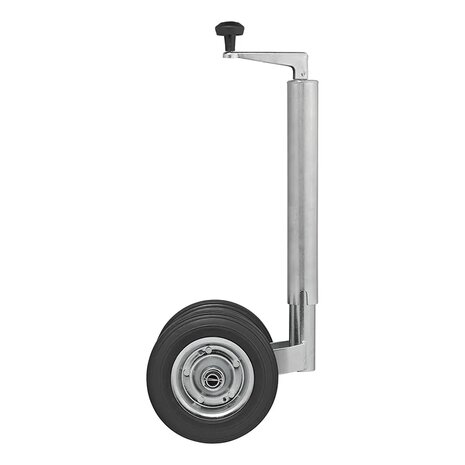 Roue jockey double 48 mm avec pneus pleins en caoutchouc naturel 200 x 50 mm