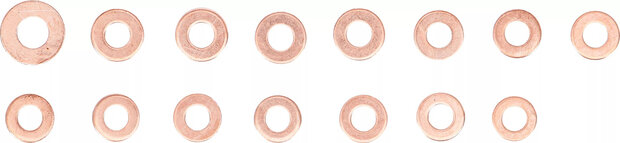 Assortiment de joints en cuivre pour injecteur 150 pieces