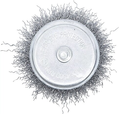 Brosse ronde reception de goupille 6 mm Ø 75 mm