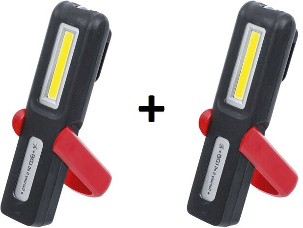 Lampe de poche de travail COB-LED x2 pieces