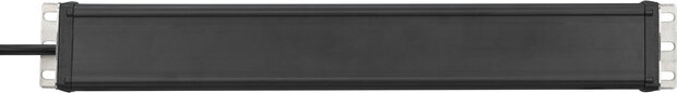 Multiprise 2 prises noire 3 m H05VV-F 3G1,5 format 19