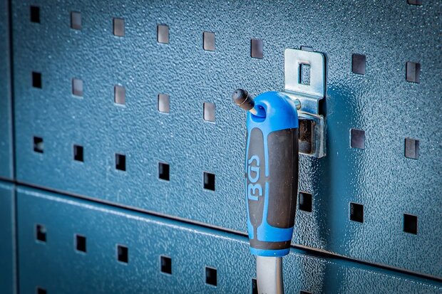 Jeu de crochets simples 40 mm pour systeme mural 10 pcs