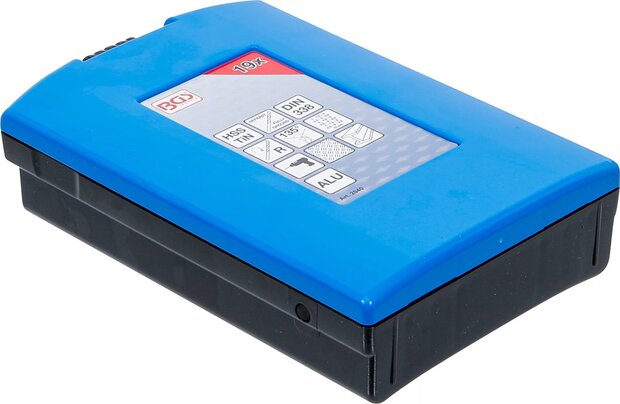 Jeu de forets HSS-G traitement au nitrure de titane 1 - 10 mm 19 pieces