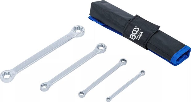 Jeu de cles a il doubles profil E E6xE8 - E20xE24 4 pieces