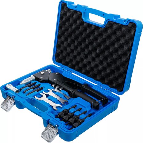Jeu de pinces a riveter pour rivets standard, ecrous et goujons de rivetage