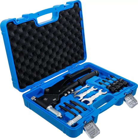 Jeu de pinces a riveter pour rivets standard, ecrous et goujons de rivetage