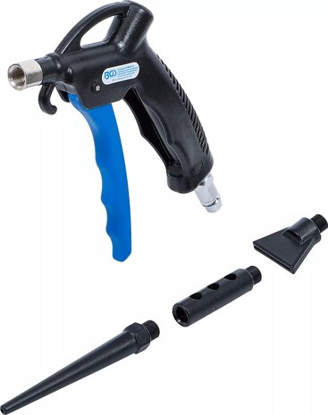 Pistolet de soufflage d'air avec 3 pieces jointes