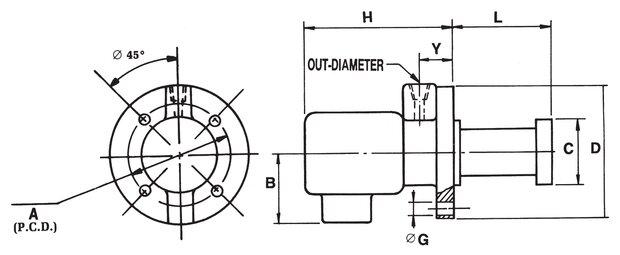 Pompe de refroidissement 240 mm 12,5 kg
