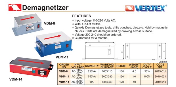 Demagnetiseur 550 W