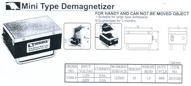 Demagnetiseur 0,3A