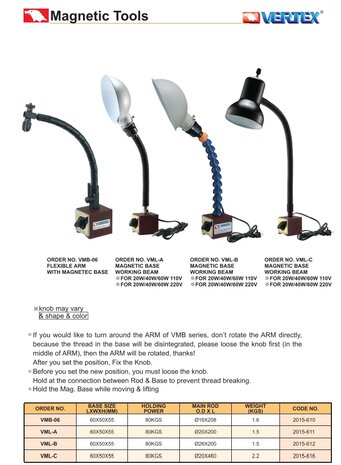 Base magnetique 60 x 50 x 55