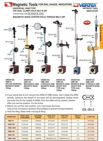 Support magnetique avec bras articule