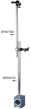 Support magnetique avec porte-instrument 75 x 60 x 80