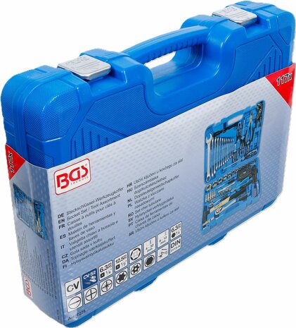 Caisse a outils pour cles a douilles 117 pieces