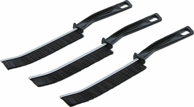 Jeu de brosses d'angle de nettoyage a soies dures 230 mm 3 pcs