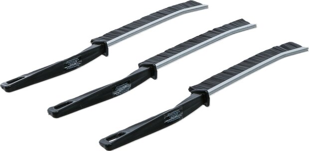 Jeu de brosses d'angle de nettoyage a soies dures 230 mm 3 pcs