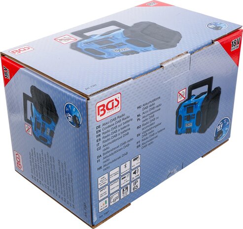 Radio DAB sur batterie Hybride 18 V et 230 V sans batterie