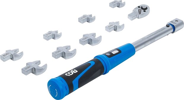 Jeu de cles dynamometriques pour outils enfichables de 9 x 12 mm 10 - 50 Nm 10 pcs