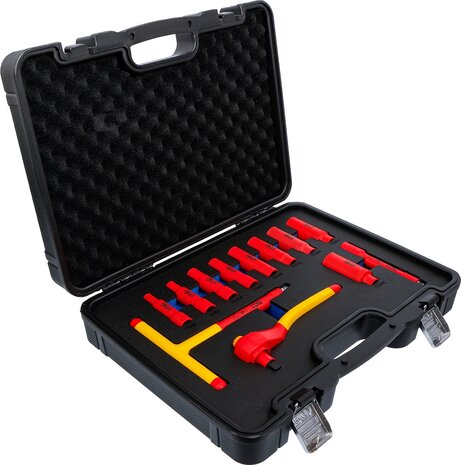 Jeu de douilles VDE Empreinte 10 mm (3/8) 7 &ndash; 22 mm 12 pieces