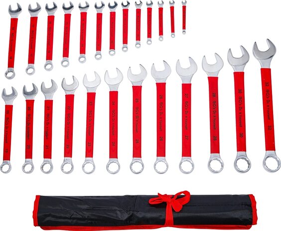 Jeu de cles mixtes avec poignee antiderapante 6 - 32 mm 25 pcs