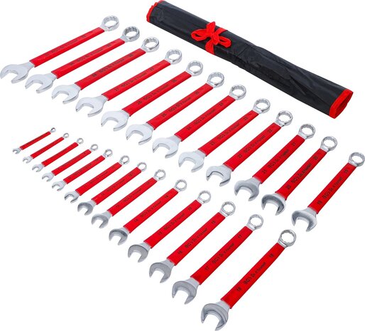 Jeu de cles mixtes avec poignee antiderapante 6 - 32 mm 25 pcs