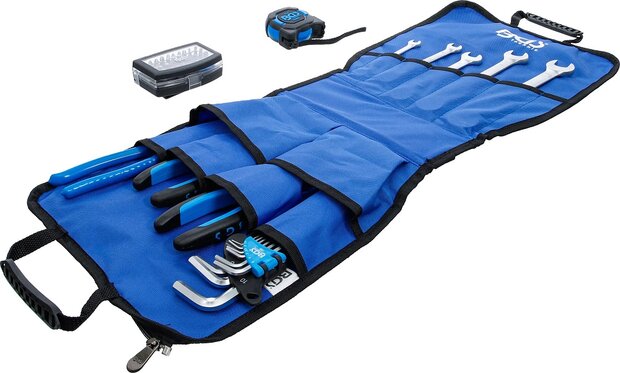 Sac a outils avec poignee telescopique mobile 66 pcs