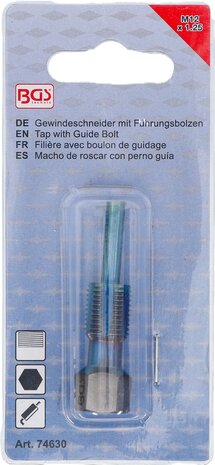 Filiere avec boulon de guidage pour capteurs de temperature M12 &times; 1,25