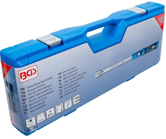 Cle dynamometrique 40 - 210 Nm pour outils enfichables de 14 x 18 mm