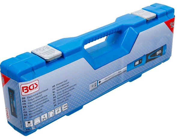 Cle dynamometrique 10 - 50 Nm pour outils enfichables de 9 x 12 mm