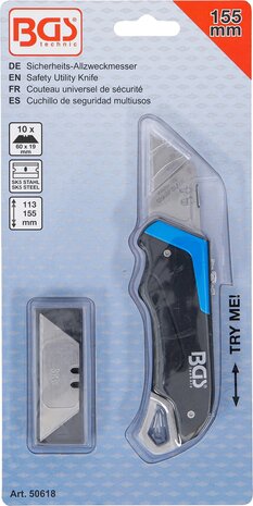 Couteau universel de securite 155 mm