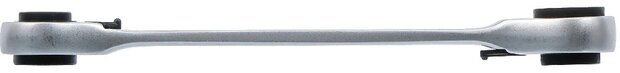 Double cle annulaire a cliquet reversible 4-en-1