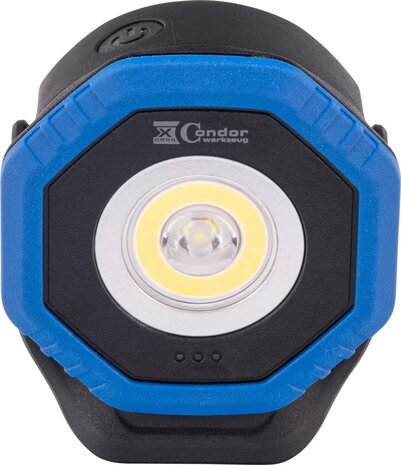 Projecteur de poche avec recharge sans fil, COB-LED Twin Beam 2-en-1