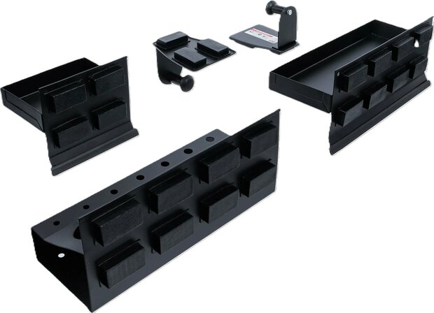 Jeu de tablettes magnetiques et de porte-rouleaux de papier 4 pcs