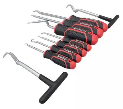 Ensemble d&rsquo;outils a crochets 9-pieces