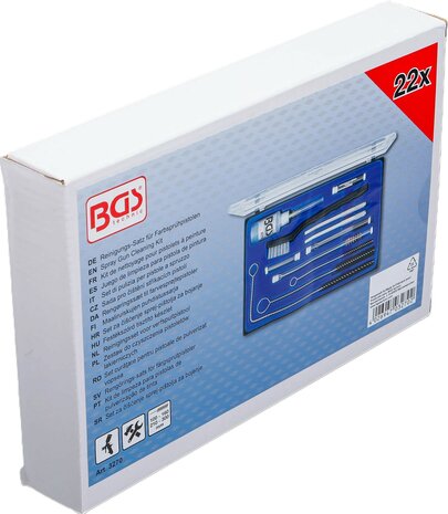 Kit de nettoyage pour pistolets a peinture 22 pieces