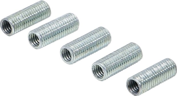 Douilles de reparation de filetages filetages interieurs M6 x 1 / exterieurs M8 x 1 5 pieces