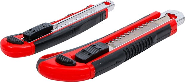 Jeu de cutters a lames universelle Largeur de lame 9 / 18 mm 2 pieces