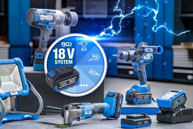 Jeu de perceuse a percussion sur batterie sans balais 65 Nm 18 V avec batterie et chargeur rapide