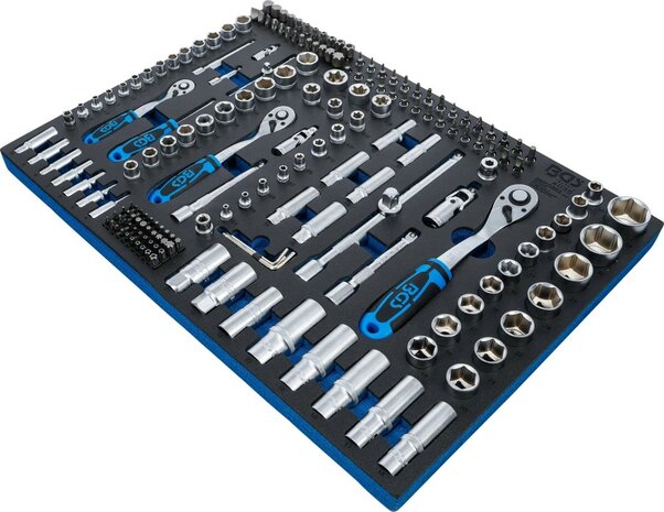 3/3 Bac outils: Ensemble de douilles 192 pieces, Pro Torque