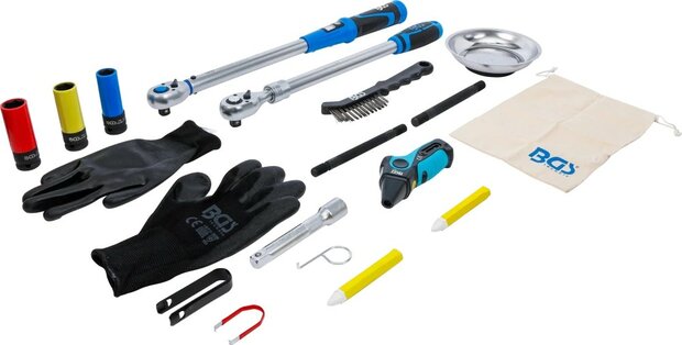 Kit pneus pour changement de roues 12,5 mm (1/2) 18 pieces