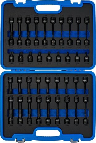 Jeu de douilles a embouts a choc 12,5 mm (1/2) 56 pieces