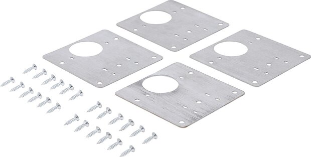 Jeu de charnieres de reparation acier inoxydable 4 pieces