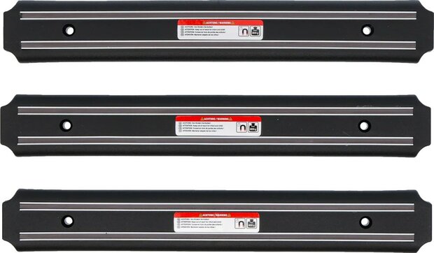 Jeu de barres magnetiques plate 330 mm 3 pieces