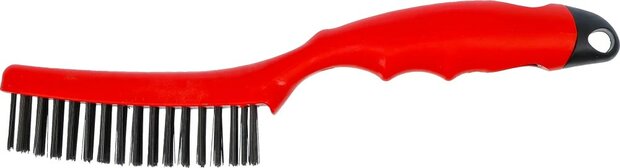 Brosse a main avec manche fil d'acier 4 rangees 260 mm