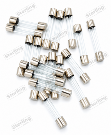 Sterling Assortiment de fusibles en verre a fusion rapide 5 Amp- 30 Amp 120 Pcs